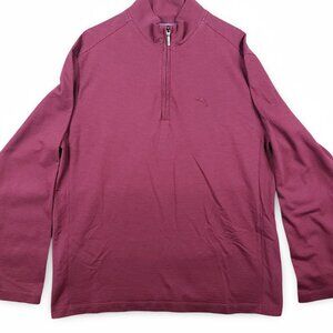 Tommy Bahama Island Modern Fit 1/4 Zip Pullover - Red XXL/TTG